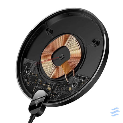 Inductive wireless charger Baseus Digital LED 15W (black) Wireless chargers