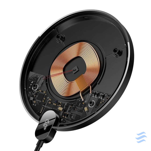 Inductive wireless charger Baseus Digital LED 15W (black) Wireless chargers