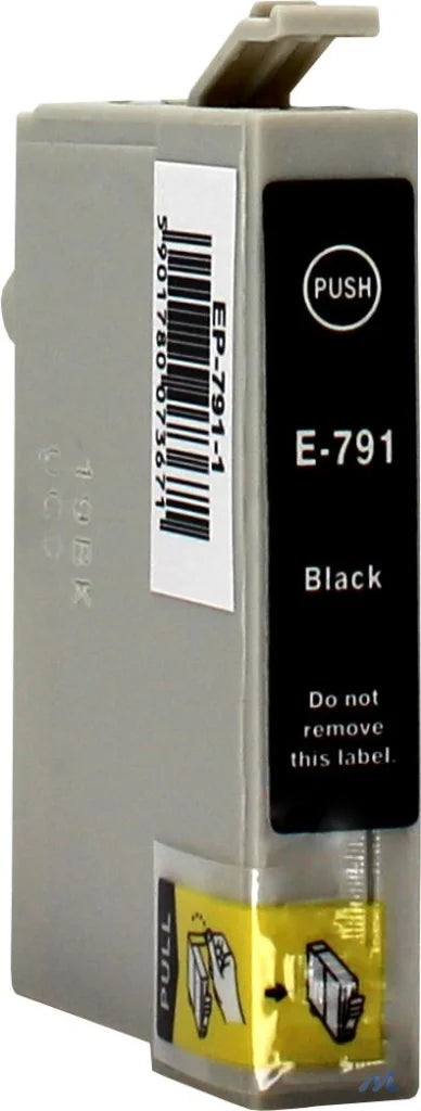 Ink for Epson | C13T07914010 / T0791 | black | 18 ml | bulk