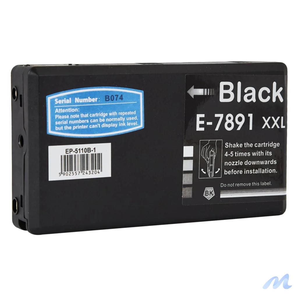Ink for Epson | C13T789140 / T7891 | black | 70 ml | bulk
