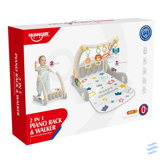 Interactive educational 2 in 1 walker + piano Huanger HE0621 Walkers and interactive tables