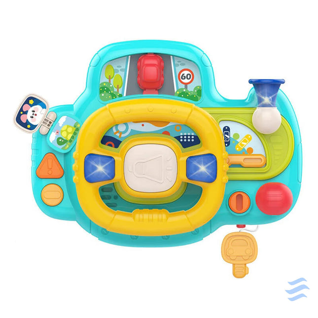 Interactive steering wheel for children (blue) Huanger HE0541 Educational and interactive