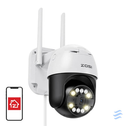 IP Outdoor Camera ZOSI C296 WiFi Pan Tilt 8MP Dual IP66 with 32GB microSD card IP cameras