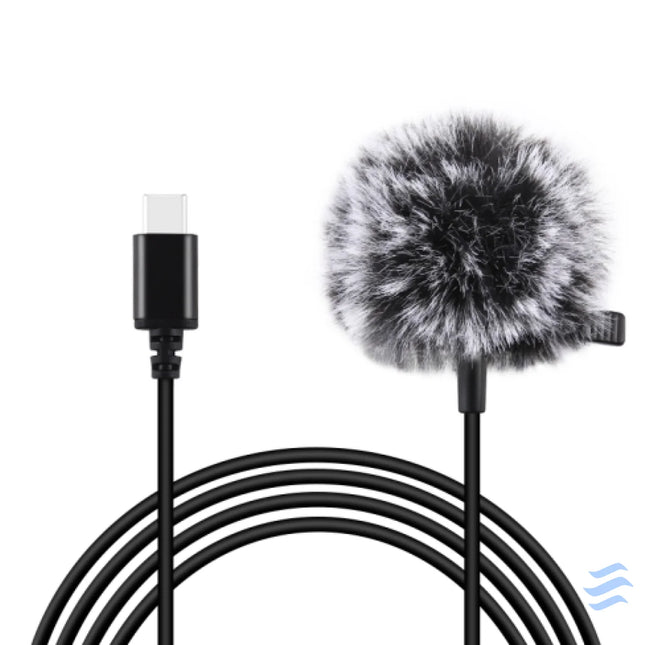 Jack Puluz tie microphone with clip PU425 1.5m USB C Lavalier