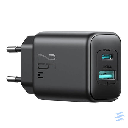 Joyroom JR TCF13 Dual Port (A + C) 25W Power Charger (black) mains chargers
