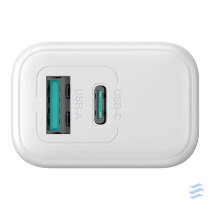 Joyroom JR TCF21 Dual Port (A + C) Power Charger (white) mains chargers