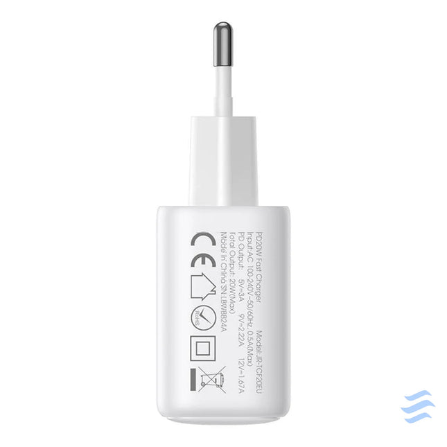 Joyroom JR TCF21 Dual Port (A + C) Power Charger (white) mains chargers