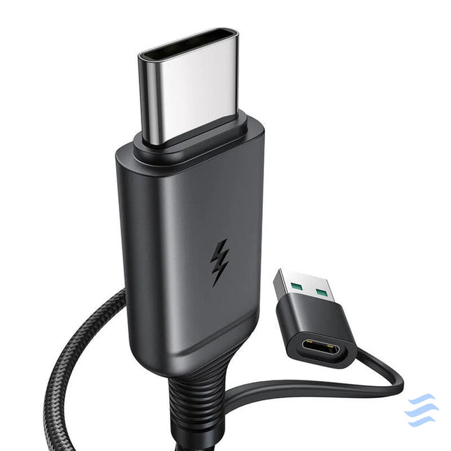 Joyroom JR WQM03 magnetic charger USB + USB C 1.2m (black) Wireless chargers