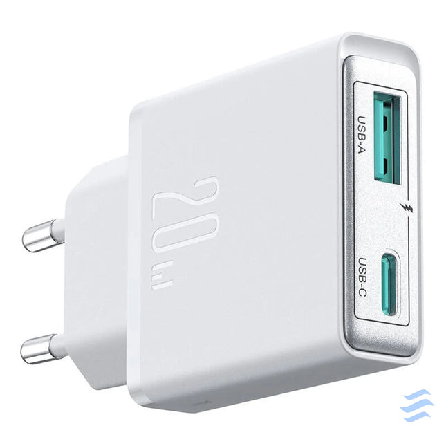 Joyroom mains charger JR TCF14 (A + C) Super Slim 20W (white) mains chargers