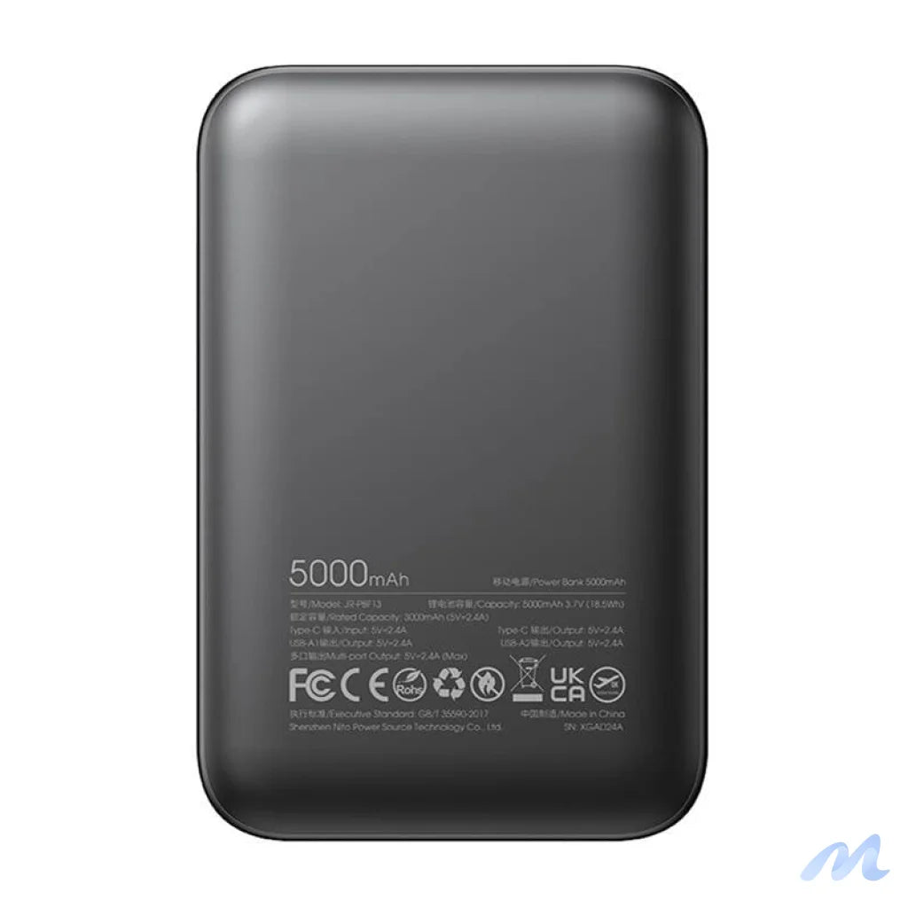 Joyroom Powerbank JR-PBF13; 2.4A LED, 5000mAh (black)