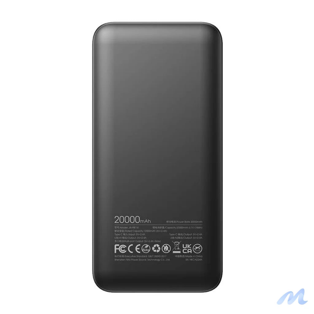 Joyroom Powerbank JR-PBF14 2.4A LED; 20000mAh (black)