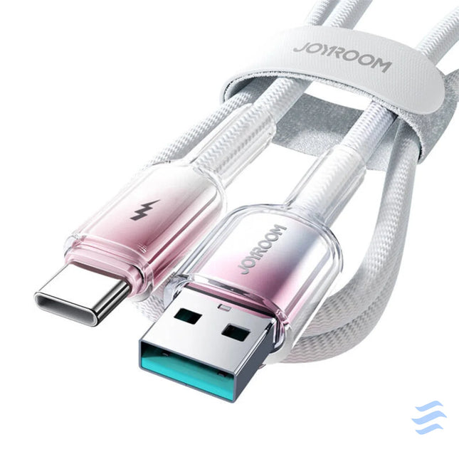 Joyroom S A42 3A USB A USB C Cable 1.2m biały USB to USB C