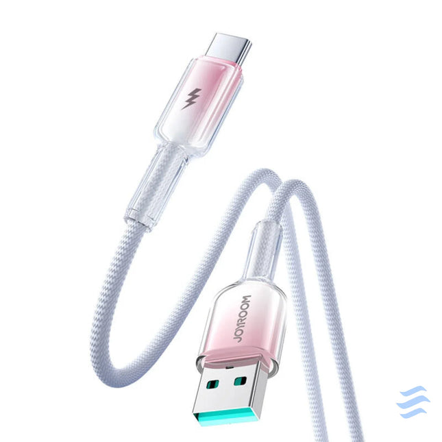 Joyroom S A42 3A USB A USB C Cable 1.2m biały USB to USB C
