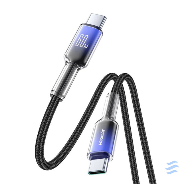 Joyroom S A42 60W USB C cable 1.2m black USB C to USB C