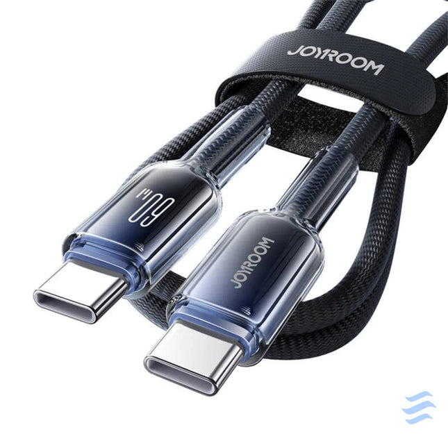 Joyroom S A42 60W USB C cable 1.2m black USB C to USB C