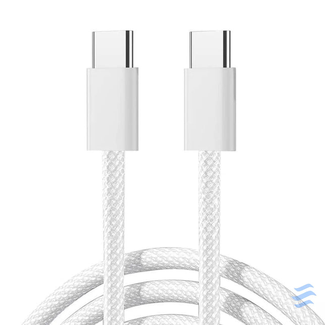 Joyroom S A45 USB C to USB C cable 60W braided 1m (white) USB C to USB C