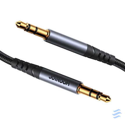 Joyroom SY A09 AUX cable 3.5mm mini jack to 3.5mm mini jack braided 1.2m (black) Audio cables