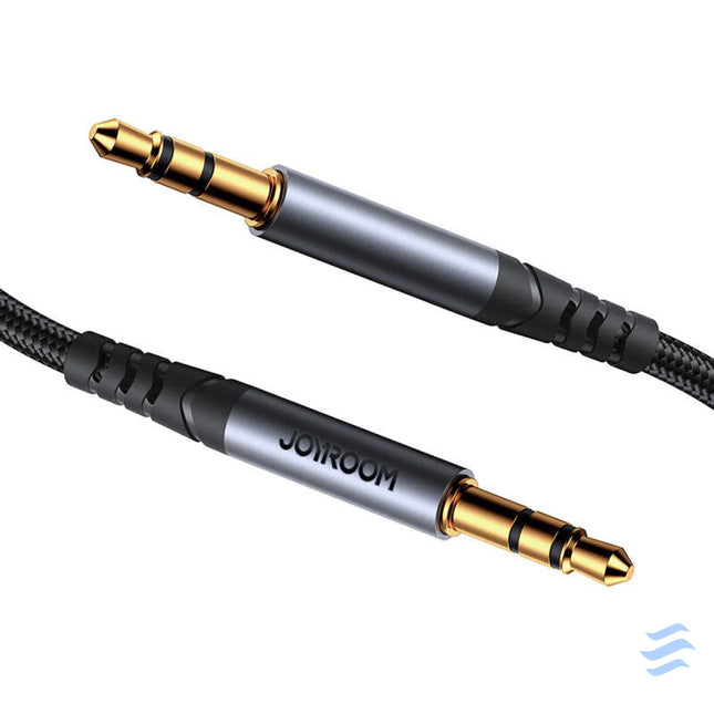 Joyroom SY A09 AUX cable 3.5mm mini jack to 3.5mm mini jack braided 1.2m (black) Audio cables