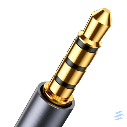 Joyroom SY A09 AUX extension cable 3.5mm mini jack female to 3.5mm mini jack male braided 1.2m (black) Audio cables