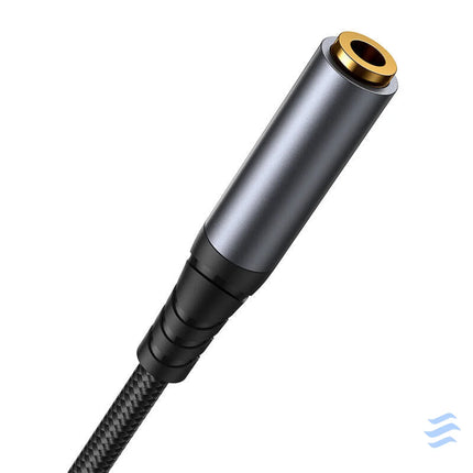 Joyroom SY A09 AUX extension cable 3.5mm mini jack female to 3.5mm mini jack male braided 1.2m (black) Audio cables