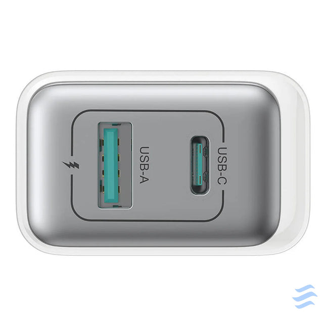 Joyroom TCF15 Dual Port (A + C) 30W Power Charger (white) mains chargers