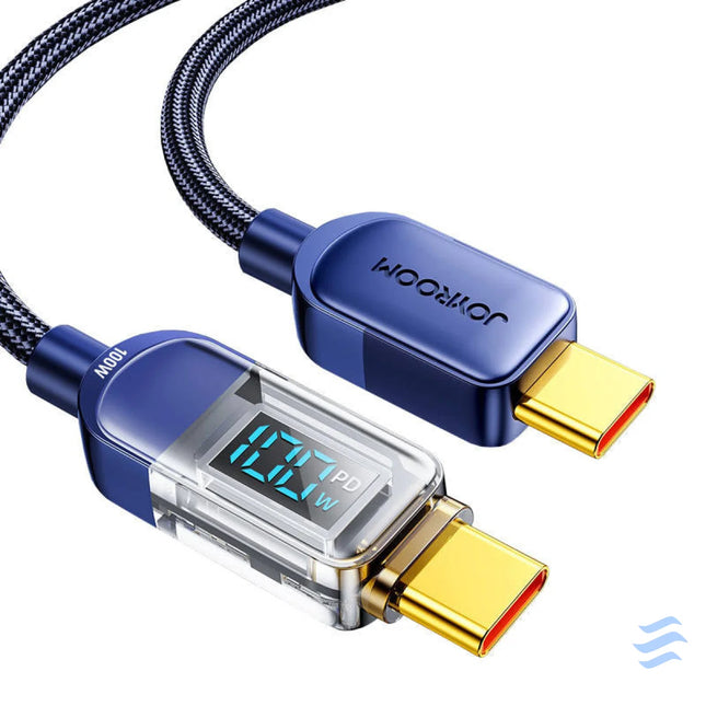 Kabel do USB C 100W 1.2m Joyroom S CC100A4 (niebieski) Combo Cables