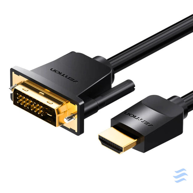 Kabel HDMI do DVI (24 + 1) Vention ABFBH 2m 4K 60Hz/ 1080P 60Hz (Czarny) Video cables