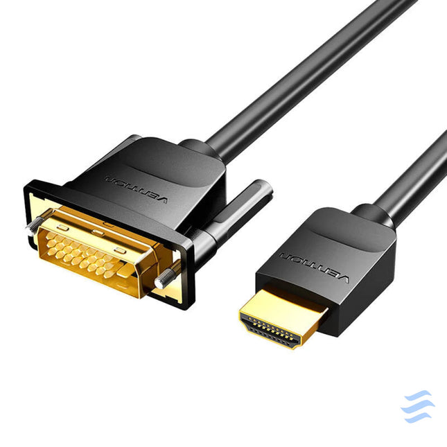 Kabel HDMI do DVI (24 + 1) Vention ABFBH 2m 4K 60Hz/ 1080P 60Hz (Czarny) Video cables