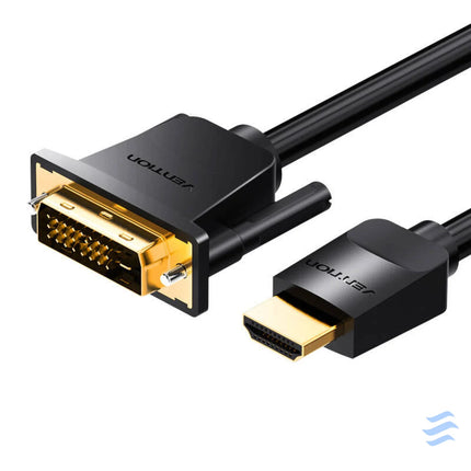 Kabel HDMI do DVI (24 + 1) Vention ABFBI 3m 4K 60Hz/ 1080P 60Hz (Czarny) Video cables