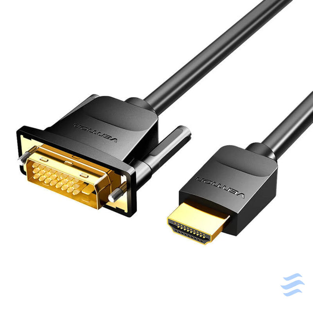 Kabel HDMI do DVI (24 + 1) Vention ABFBI 3m 4K 60Hz/ 1080P 60Hz (Czarny) Video cables
