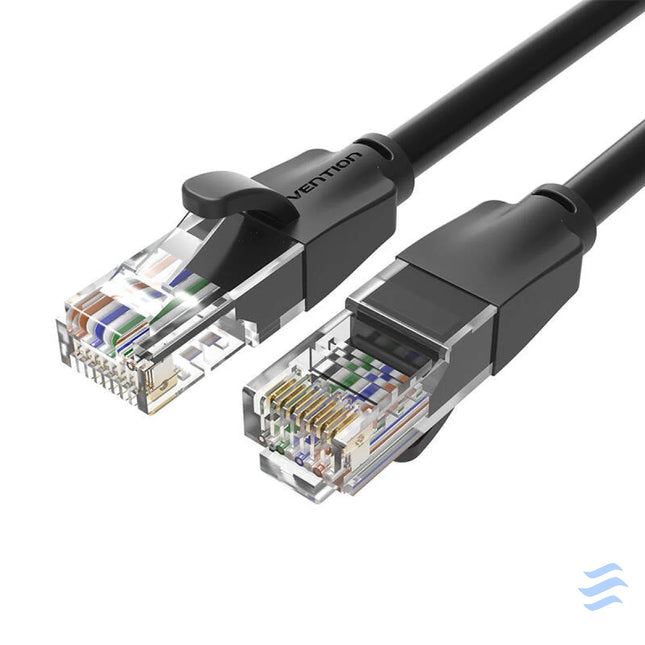 Kabel sieciowy UTP CAT6 Vention IBEBK RJ45 Ethernet 1000Mbps 8m czarny Network cables