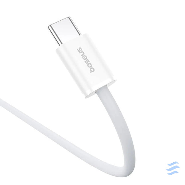 Kabel szybkiego ładowania USB C do USB C Baseus Superior 2 100W 1m (biały) USB C to USB C