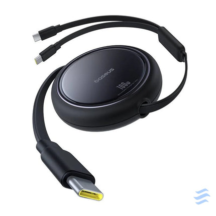 Kabel USB C 2W1 Baseus Bright Mirror C + C / 100W / 1m (czarny) USB C to USB C