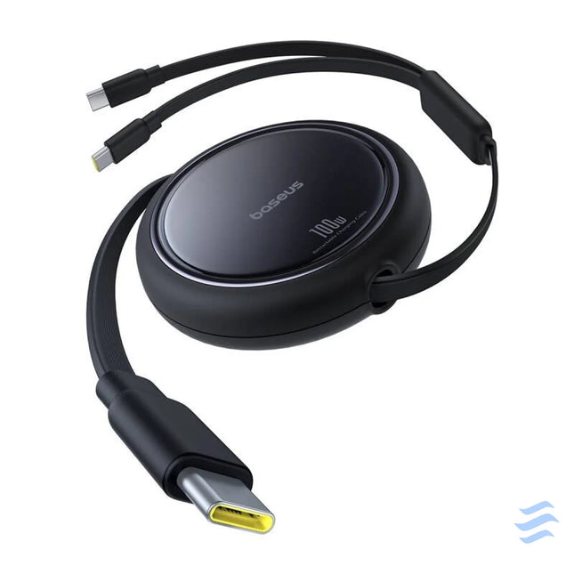 Kabel USB C 2W1 Baseus Bright Mirror C + C / 100W / 1m (czarny) USB C to USB C