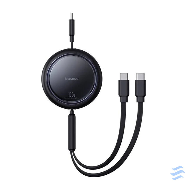 Kabel USB C 2W1 Baseus Bright Mirror C + C / 100W / 1m (czarny) USB C to USB C