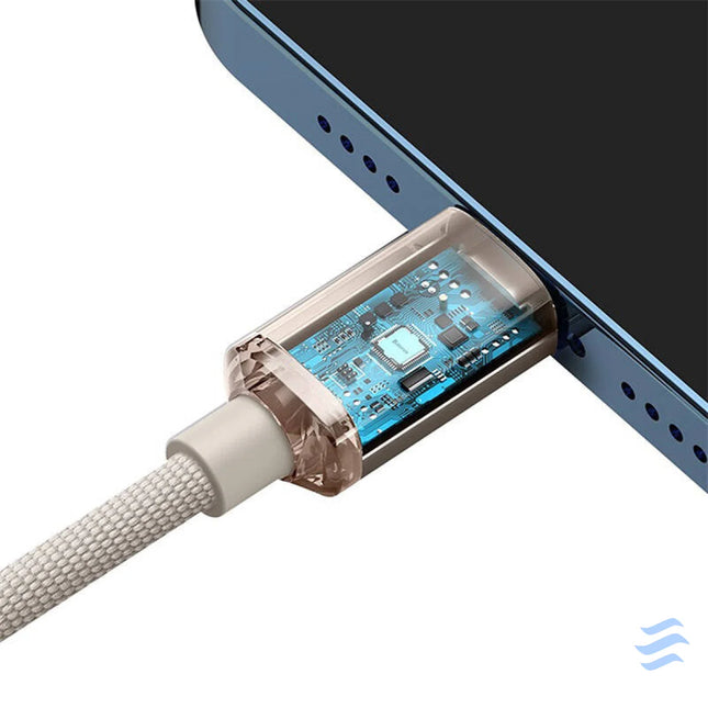Kabel USB C do iP Baseus Crystal Shine 20W 1.2m (różowy) USB C to Lightning