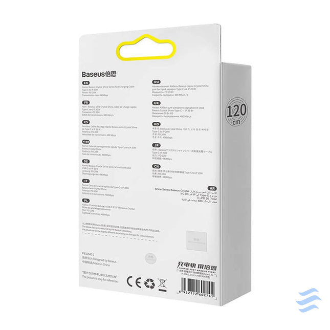 Kabel USB C do iP Baseus Crystal Shine 20W 1.2m (różowy) USB C to Lightning