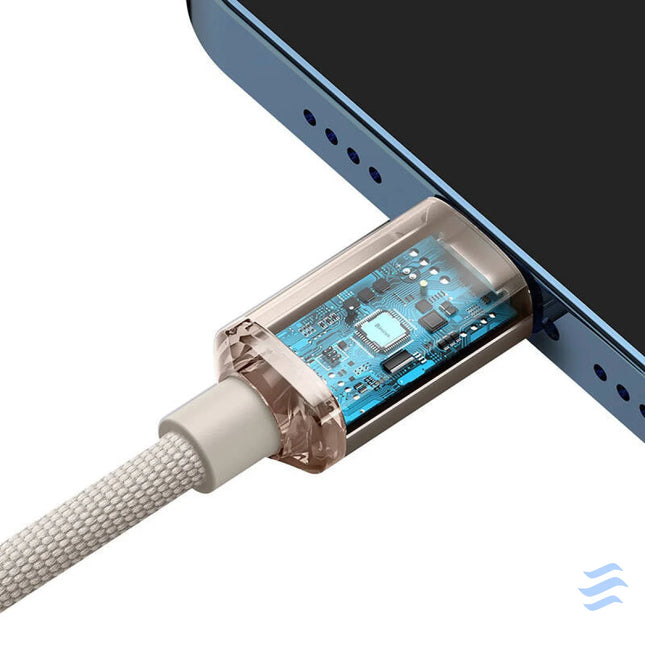 Kabel USB C do iP Baseus Crystal Shine 20W 2m (różowy) USB C to Lightning