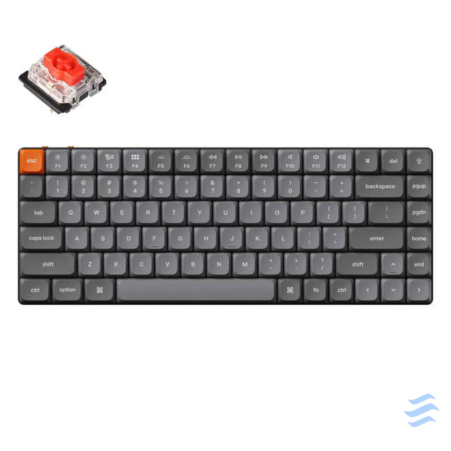 Keychron K3 Max RGB Wireless Mechanical Keyboard Low Profile Red Switch (Black) [K3M H1]. Wireless