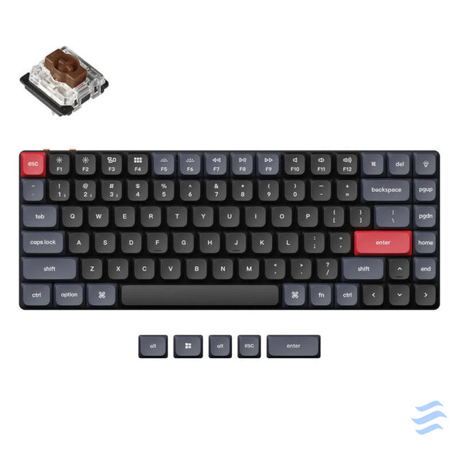 Keychron K3 Pro Brown Switch Wireless Low Profile Mechanical Keyboard (Black) [K3P A3]. Wireless