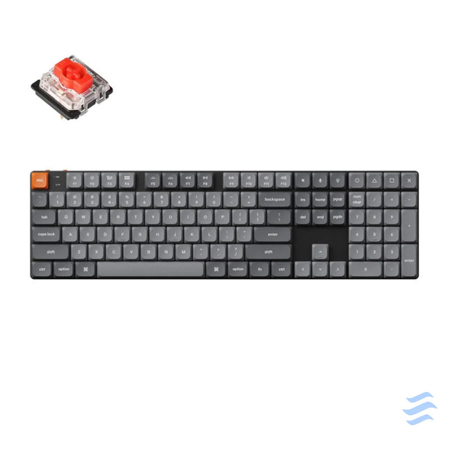 Keychron K5 Max RGB Red Switch Wireless Low Profile Keyboard (Black) [K5M H1]. Wireless