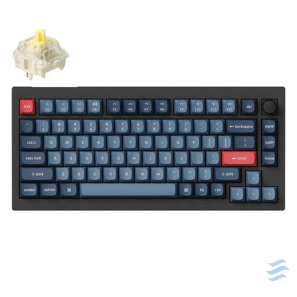 Keychron V1 Max RGB Banana Switch Wireless Mechanical Keyboard (Black) [V1M D4]. Wireless