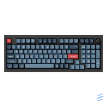 Keychron V5 Max QMK/VIA RGB Knob Red Switch Wireless Mechanical Keyboard (black) Wireless
