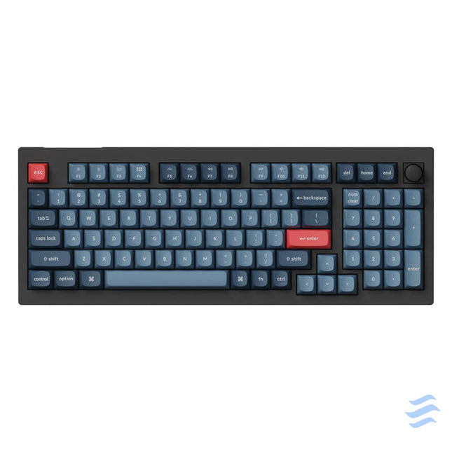 Keychron V5 Max QMK/VIA RGB Knob Red Switch Wireless Mechanical Keyboard (black) Wireless