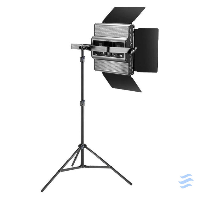 Kit Neewer RGB1200 LED two lamps 60W 2500 8500K + tripods + barndoors Lamps