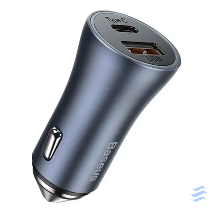 Ładowarka samochodowa Baseus Golden Contactor Pro USB + USB C QC4.0 + PD SCP 40W (szara) Car chargers