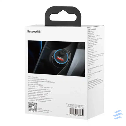 Ładowarka samochodowa Baseus Golden Contactor Pro USB + USB C QC4.0 + PD SCP 40W (szara) + kabel USB C do iP 1m