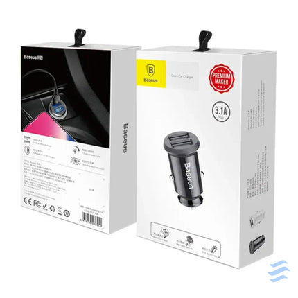 Ładowarka samochodowa Baseus Grain 2x USB 5V 3.1A (czarna) Car chargers