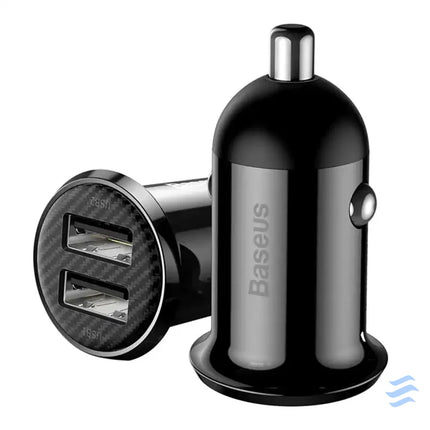 Ładowarka samochodowa Baseus Grain Pro 2x USB 4.8A (czarna) Car chargers