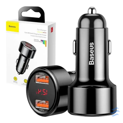 Ładowarka samochodowa Baseus Magic 2x USB QC 3.0 45W (czarna) Car chargers